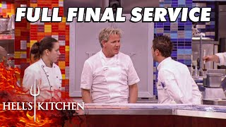 Christina vs Justin Season 10 Final Service  Hell’s Kitchen [upl. by Atikahc]