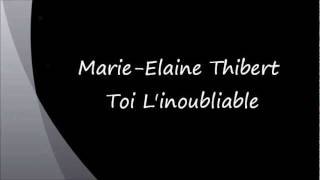 Marie Helaine  Toi Linoubliable lyrics [upl. by Alius]