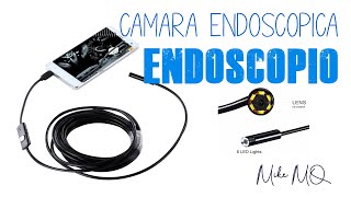 ENDOSCOPIO para móvil y PC Cámara con LED Unboxing y pruebas en movil y PC Marca Motodia [upl. by Akeemat883]