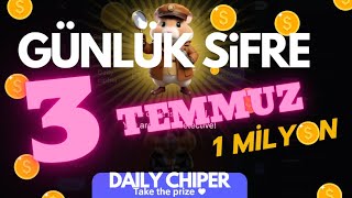 HAMSTER KOMBAT GÜNLÜK ŞİFRE 3 TEMMUZ hamsterkombat hamsterkombatdailycipher hamsters günlük [upl. by Ennavoj]