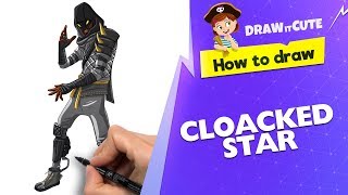 How to draw Cloaked Star  Fortnite drawing tutorial [upl. by Pandora]