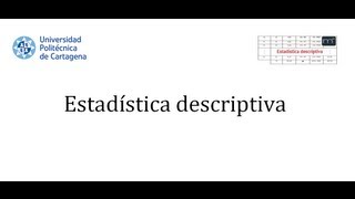 Parámetros estadísticos Medidas de dispersión [upl. by Darin700]