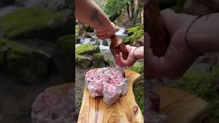 quotBeef Oxtail Recipe 🍖 Cooked in NATURE 🌳  Simple amp Delicious shorts quot [upl. by Elyac]