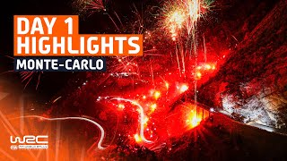 Day 1 Highlights  WRC Rallye MonteCarlo 2024 [upl. by Tibold100]