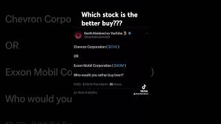 Chevron Corporation CVX Stock or Exxon Mobil Corporation XOM Stock stocks stockstobuy trading [upl. by Ees]