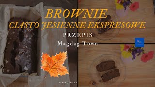 BROWNIE JESIENNE EKSPRESOWE CIASTO JESIENNE  PRZEPIS [upl. by Ahsan]