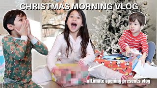 CHRISTMAS MORNING VLOG  opening presents haul traditions amp cooking new recipes [upl. by Kenton]