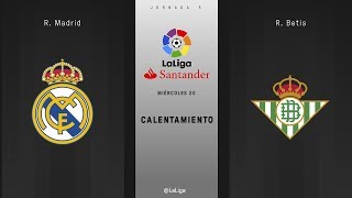 Calentamiento R Madrid vs R Betis [upl. by Aneerbas]