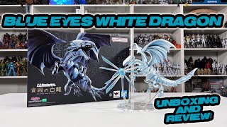 Blue Eyes White Dragon SH Monsterarts Unboxing and Review [upl. by Pfeffer525]