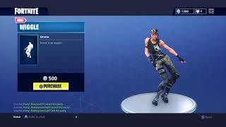 NEW Fortnite Wiggle Dance WIGGLE EMOTE Gameplay in FORTNITE [upl. by Judy427]