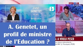 Anne Genetet profil dune ministre de lEducation nationale  LCI 21  09  2024 [upl. by Tenaej]