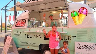 Kids Buy Ice Cream from the Ice Cream Truck Pretend Play [upl. by Mcnalley]