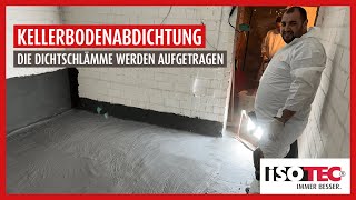 Kellerbodenabdichtung mit ISOTEC❌💦 Effizienter Schutz für langfristig trockene Kellerräume [upl. by Annaesor]