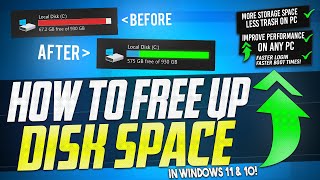 🔧 How to FREE Up More than 30GB Of Disk Space in Windows 11 amp 10 ✅ [upl. by Suirad]