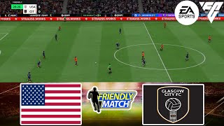 FC 24  USA W vs Glasgow City FC W 29102024  Friendly Match  Gameplay PS  Full Match [upl. by Marra]