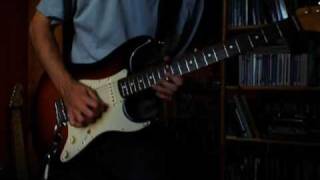 Shuffle Blues in E tone on Fender american vintage Strat 62 [upl. by Esinev]