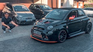 Abarth 695 Biposto  595 Romeo Ferraris Meet amp EPIC Mountain Drive In Spain [upl. by Austen]