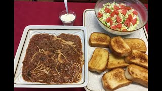 Easy Classic Spaghetti with Meat Sauce How To Make [upl. by Yekciv]