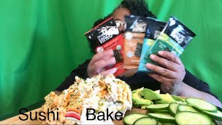 Sushi Bake Mukbang slaytember officialjamia sushi [upl. by Yssis]