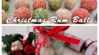 HOW TO MAKE RUM BALLS FOR CHRISTMAS [upl. by Lodge]