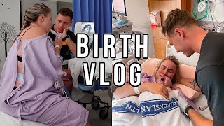 BIRTH VLOG  Positive Labour amp Delivery of Our First Baby [upl. by Onia]