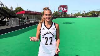 Louisville Field Hockey vs Penn Postgame with Chloe Cuzzupe [upl. by Jarietta]