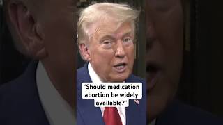 Trump is asked whether he would enforce Comstock Act to restrict sending medication abortion by mail [upl. by Frohman96]