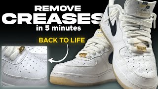 How to REMOVE CREASES from SNEAKERS EASY TIP punjabi sneakers diy [upl. by Davine]