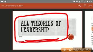 Leadership theories part 1 [upl. by Iramohs]