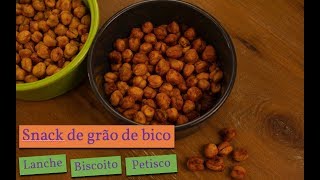 Snack CROCANTE de grão de bico  Petisco biscoito lanche [upl. by Nyrtak258]