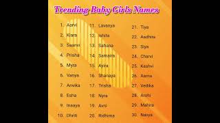 TRENDING 🔥 BABY GIRL NAMES  Baby Girl Names 2024  Baby girl names shortsfeeds babygirlnames 2 [upl. by Ziwot]