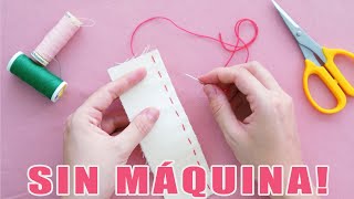 5 puntadas para coser a mano  Cómo coser sin maquina [upl. by Ellenohs]