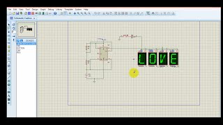 Alphabet and Numeric Display LCD with Proteus 8 Pro Simulation [upl. by Ademla]