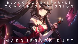 Honkai Star Rail JP DUB  Black SwanSparkle Companion Mission Masquerade Duet [upl. by Bedelia266]