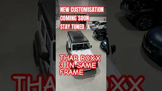 NEW CUSTOMISATION SOON IN THARROXX SOON STAY TUNED modifiedthar mahindrathar5door ax5l ax7l 1st [upl. by Novihs]