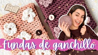 TUTORIAL FUNDA DE LIBROS DE GANCHILLO 🧶🧷 [upl. by Godderd]