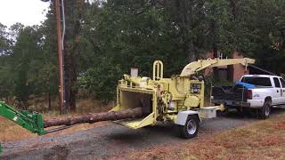 2010 Brush Bandit 255XP Disc Chipper test [upl. by Yelad]