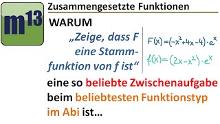 Zeigen dass F eine Stammfunktion von f ist  Warum ein so beliebter Aufgabentyp [upl. by Ilka147]