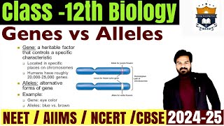 Gene vs Allele difference  Difference between Genes and Allele class 12 Biology  NEET [upl. by Adirf]