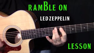 how to play quotRamble Onquot by Led Zeppelin  acoustic guitar lesson [upl. by Turne]