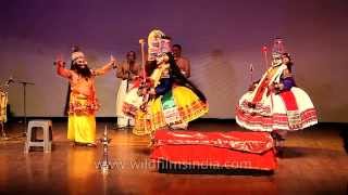 Kathakali dance performance from Kerala [upl. by Akihsat74]