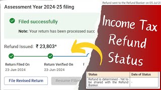 Refund Awaited Refund Issued but not received in bank account  Check Income Tax Refund Status [upl. by Letnohc]