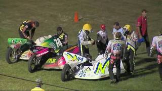 Sidecar Super Prix  Lismore Speedway 211109 [upl. by Oeflein]