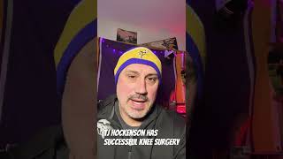 TJ Hockenson has successful knee surgery vikings skol [upl. by Hillell]