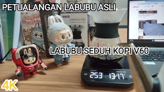 LABUBU BUAT KOPI V60 PAKAI TIMBANGAN PETUALANGAN VIRAL LABUBU ASLI [upl. by Richella]