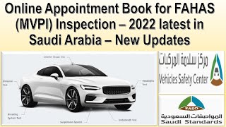 How to book online Appointment for Fahas MVPI Inspection in Saudi Arabia 2022 New Update I Gi Tube [upl. by Papagena]