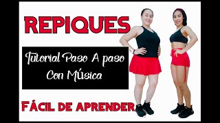 Pasos De Salsa  REPIQUES CON MÚSICA  Tutorial De Salsa paso a paso  FÁCIL DE APRENDER [upl. by Ocire757]