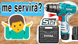 taladro atornillador 12V TOTAL atornillador inalámbrico 12v 🤷🏽‍♂️ me servirá un taladro de 12V [upl. by Yelyac]