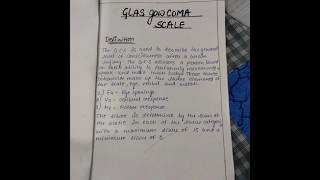 GCS Glasgow Coma Scale ASSIGNMENT Nursing fundamental [upl. by Adehsor]