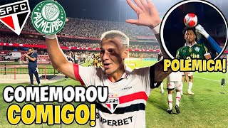 JOGADORES DO SÃO PAULO COMEMORARAM O GOL COMIGO São Paulo x Palmeiras [upl. by Eannej]